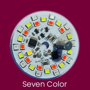 9W Multi 7-Colour 220VAC 43mm DOB LED