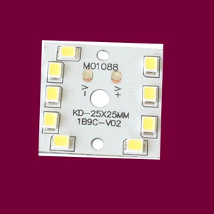 9W White 25mm x 25mm Metal Core LED PCB